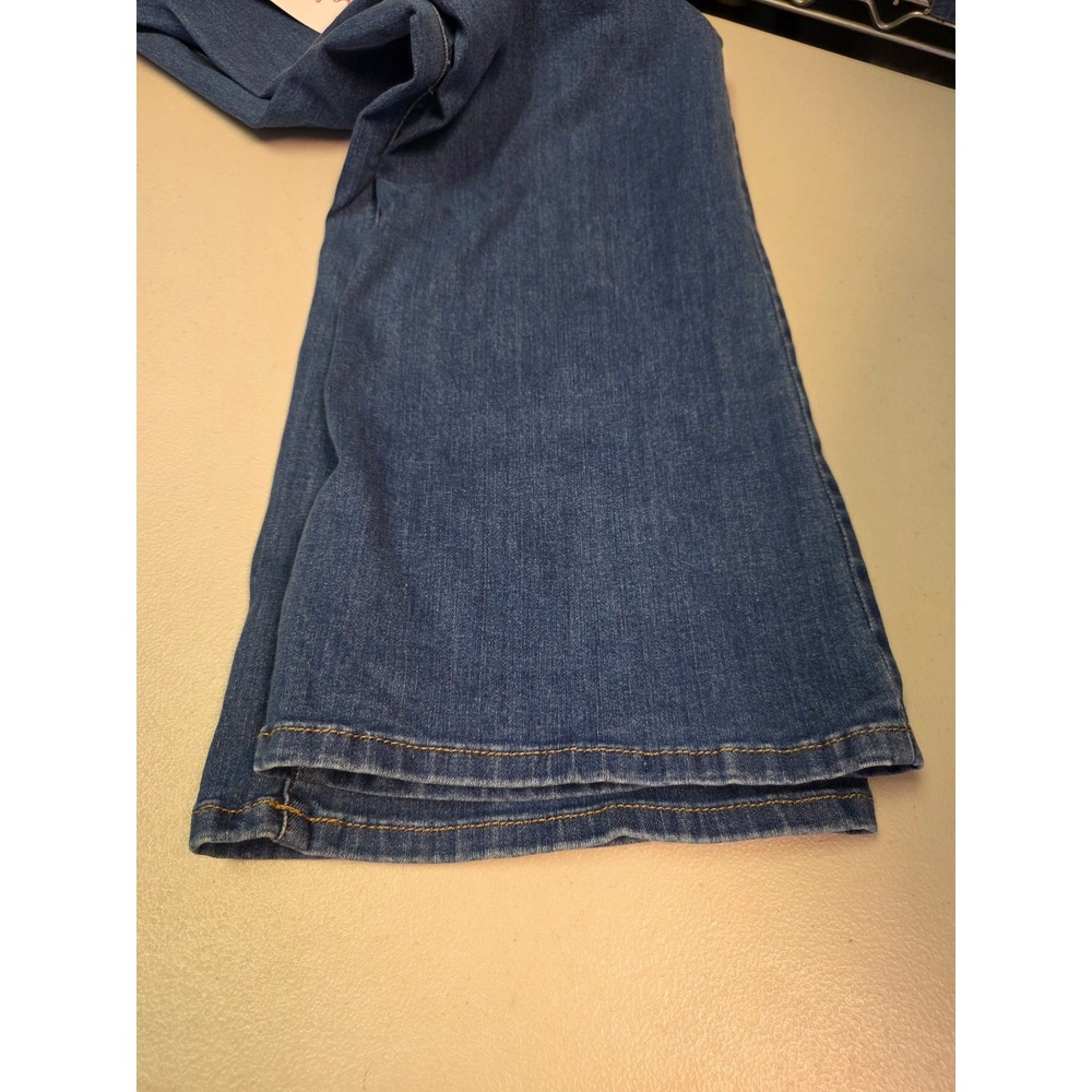 Isabel Maternity Flare Jeans Medium Wash Over Belly Crossover Panel Size 6‎ NEW - Picture 6 of 6